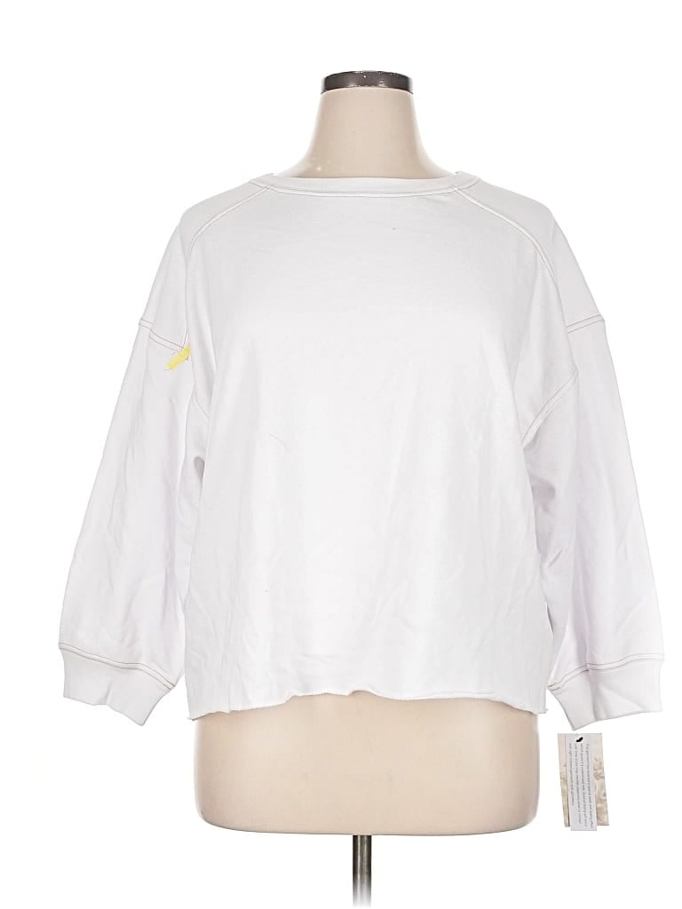 Pre-owned Sage Collective Sweatshirt In White