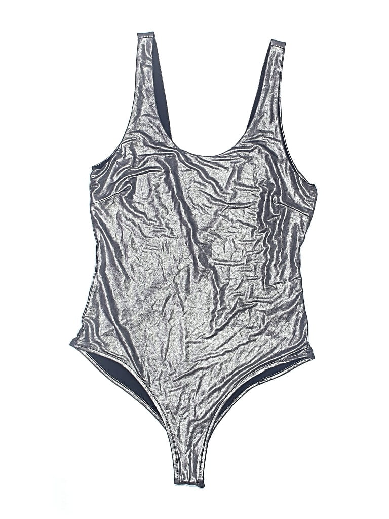 Pre-owned Assorted Brands Bodysuit In Silver