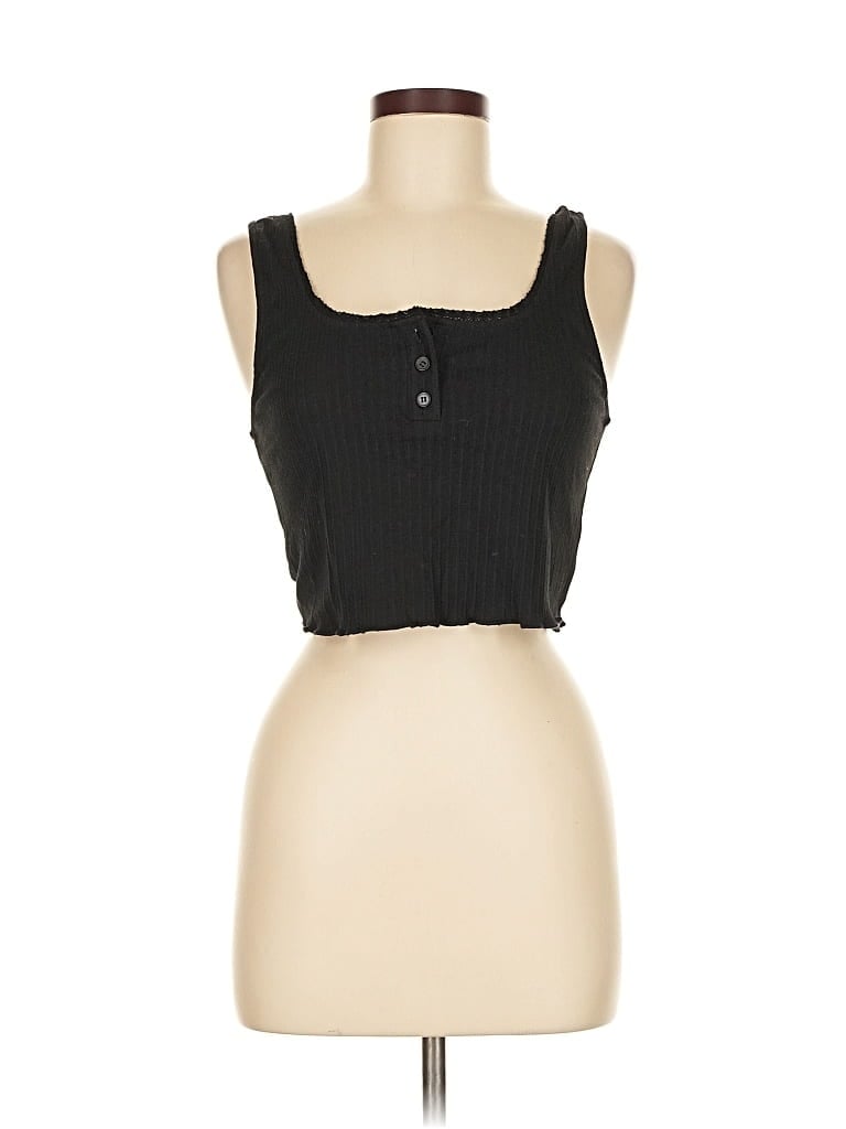 Pre-owned New In Tank Top Black Strapless Neckline Tops