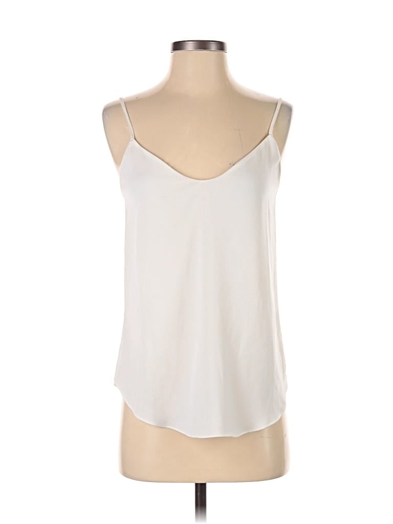 Pre-owned J.crew 365 Sleeveless Blouse In White