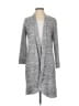 Nally & Millie 100% Polyester Print Gray Cardigan Size S - photo 1
