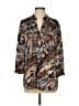 Marc Bouwer 100% Polyester Animal Print Brown 3/4 Sleeve Blouse Size S - photo 1
