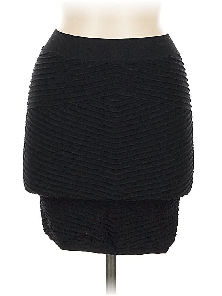 Pre-owned Bebe Casual Skirt In Black