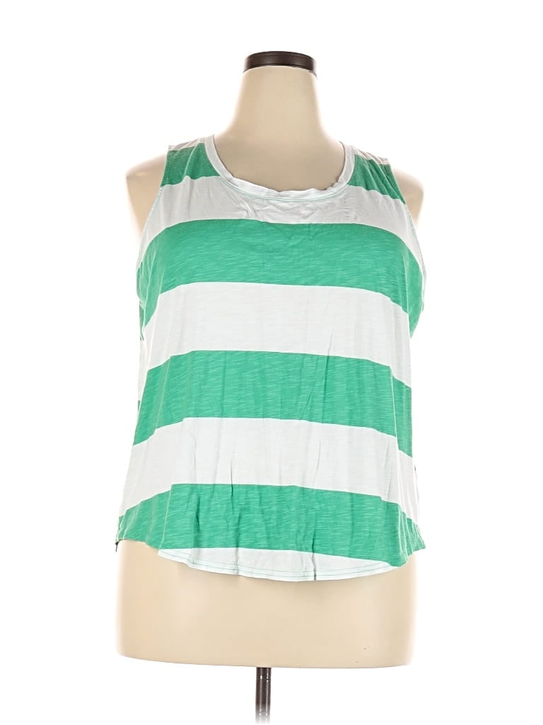 Pre-owned 24/7 Maurices Sleeveless T-shirt In Green