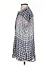 CAbi 100% Polyester Houndstooth Blue Short Sleeve Turtleneck Size S - photo 5