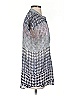 CAbi 100% Polyester Houndstooth Blue Short Sleeve Turtleneck Size S - photo 4