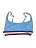 Becca Stripes Blue Swimsuit Top Size S - photo 1