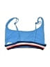 Becca Stripes Blue Swimsuit Top Size S - photo 2