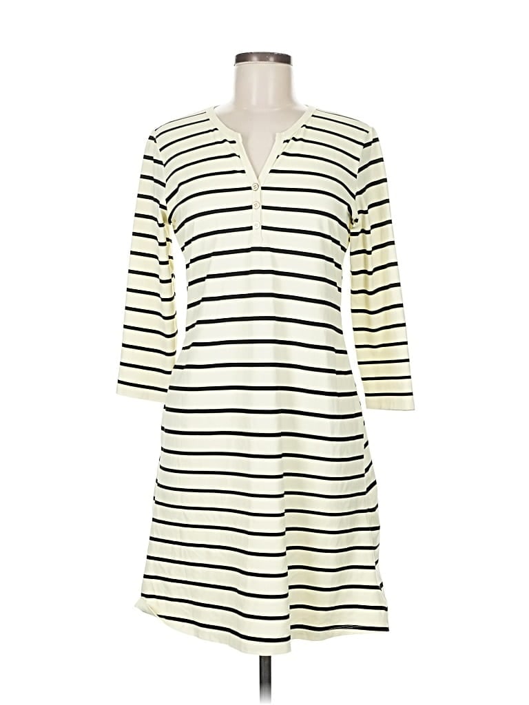 Pre-owned J. Mclaughlin Casual Dress In White