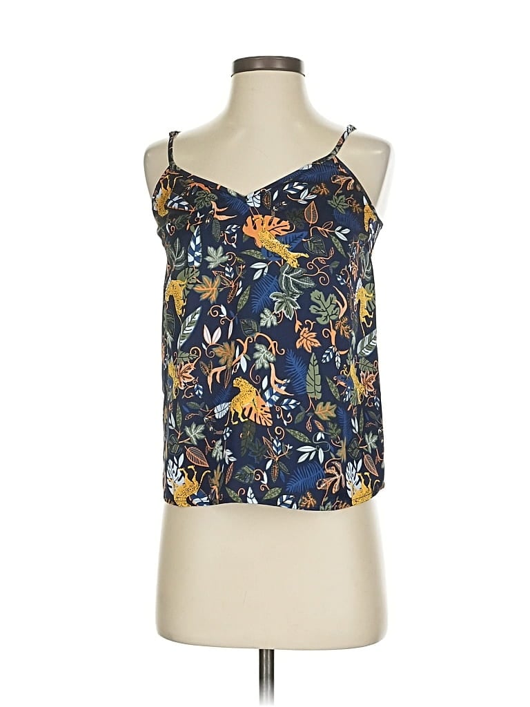 Pre-owned J.crew Factory Store Sleeveless Blouse In Blue