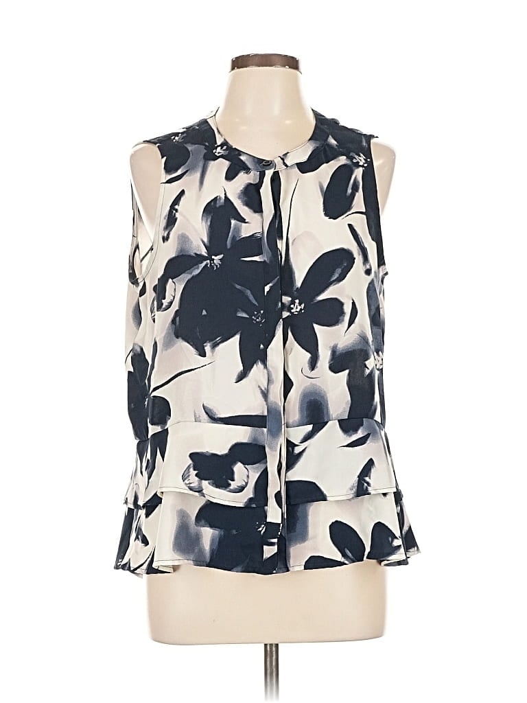 Pre-owned Simply Vera Vera Wang Sleeveless Blouse In White