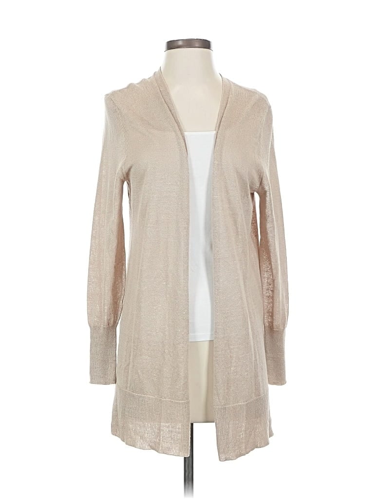 Pre-owned Halogen Cardigan Sweater In Brown
