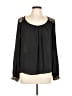 Forever 21 100% Polyester Black Long Sleeve Blouse Size L - photo 1
