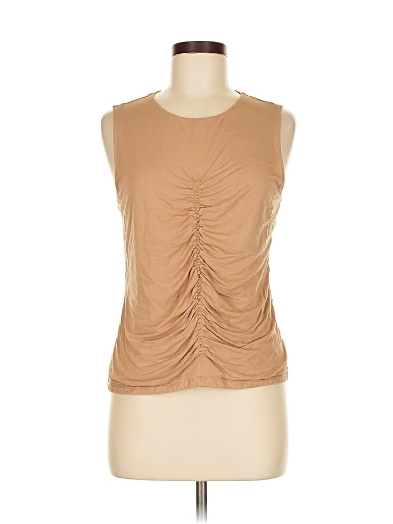 Pre-owned Banana Republic Factory Store Sleeveless T-shirt In Brown