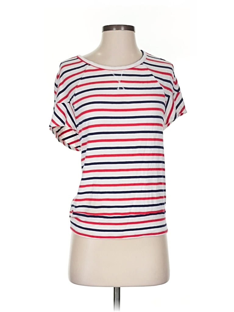 MARKET & SPRUCE Pre-owned Short Sleeve Top Red Scoop Neck Tops