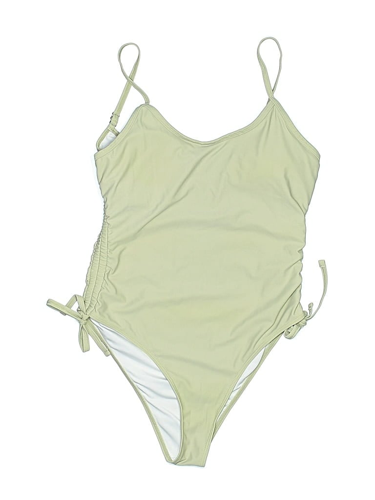 Pre-owned Unbranded One Piece Swimsuit In Green