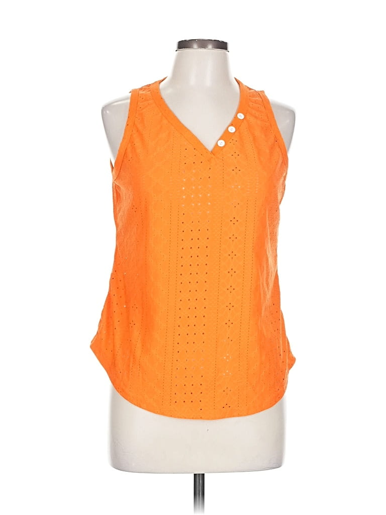 Pre-owned Shein Tank Top Orange Halter Neckline Tops