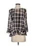 Eva Franco 100% Polyester Gray 3/4 Sleeve Blouse Size S - photo 1