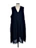 Coldwater Creek 100% Polyester Blue Casual Dress Size 24 waist - photo 1