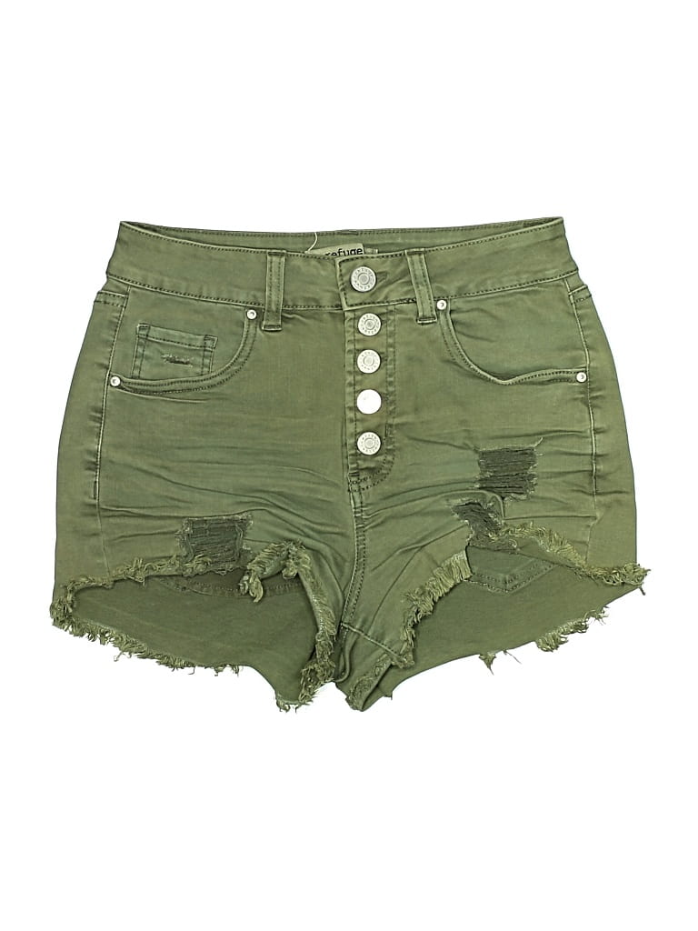Pre-owned Refuge Denim Shorts In Green