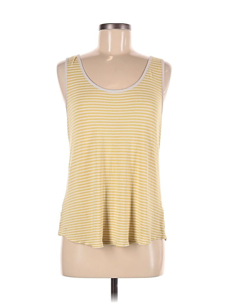 Pre-owned Banana Republic Tank Top Yellow Halter Neckline Tops