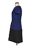BCBGMAXAZRIA Color Block Blue Casual Dress Size 6 - photo 5