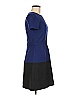 BCBGMAXAZRIA Color Block Blue Casual Dress Size 6 - photo 4