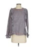 Assorted Brands 100% Cotton Gray Long Sleeve Blouse Size S - photo 1
