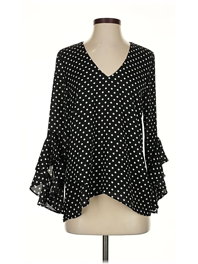 VINCE CAMUTO Pre-owned 3/4 Sleeve Blouse In Black