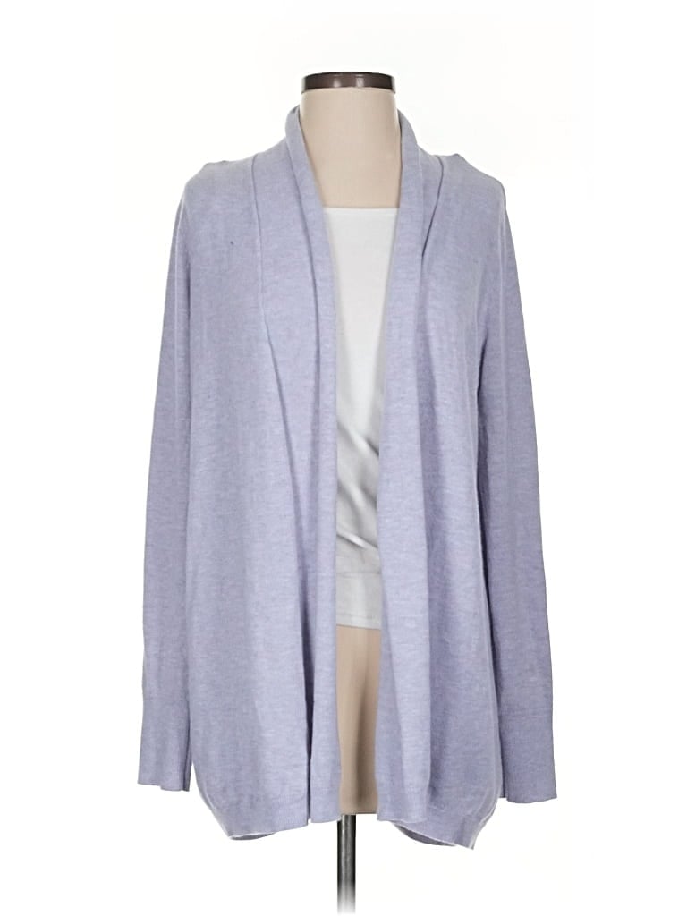Pre-owned Ann Taylor Loft Cardigan Sweater In Gray