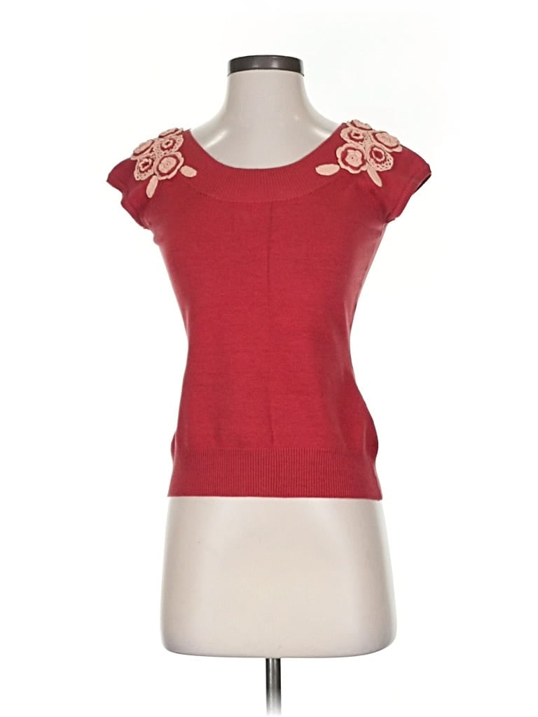 Pre-owned Yoana Baraschi Silk Pullover Sweater In Red