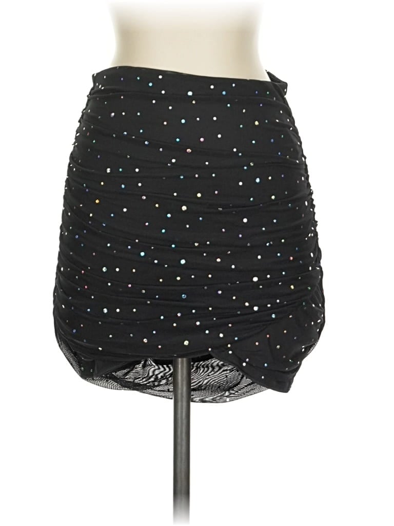 Pre-owned Shein Formal Skirt In Black