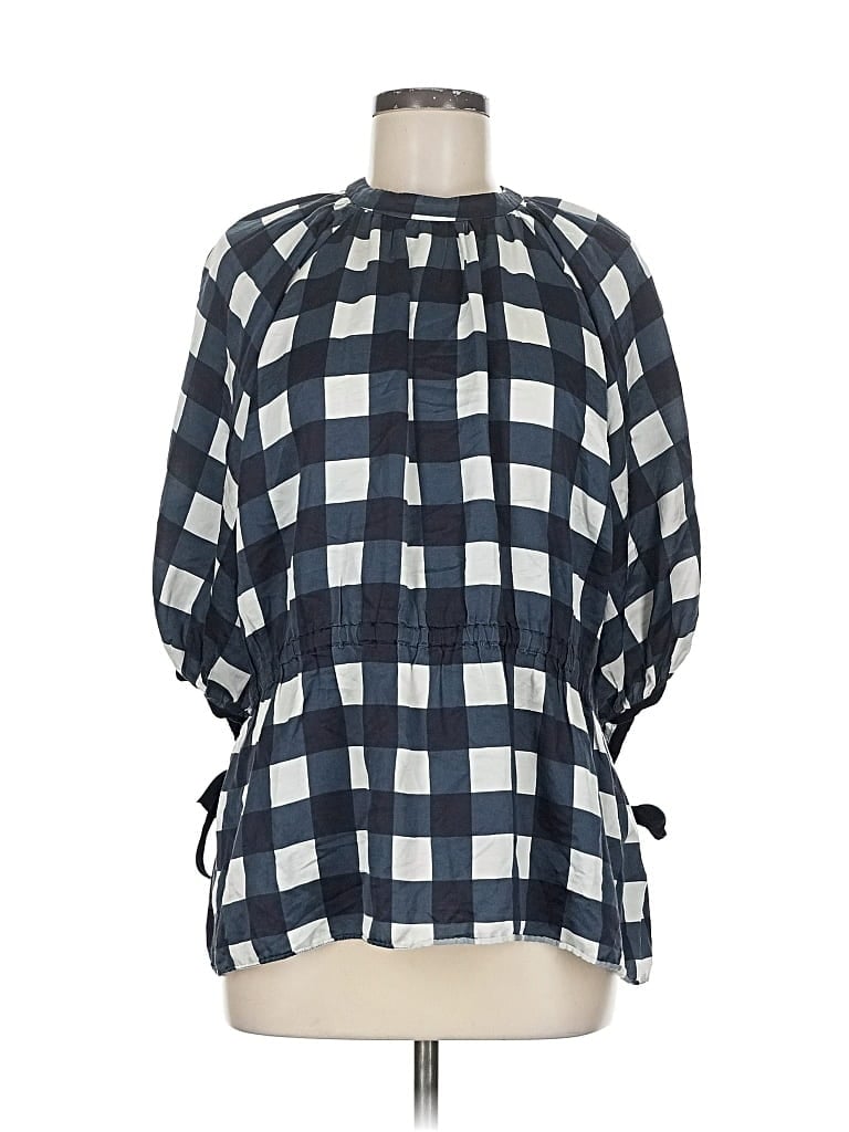 Pre-owned Mother Of Pearl 3/4 Sleeve Blouse In Blue