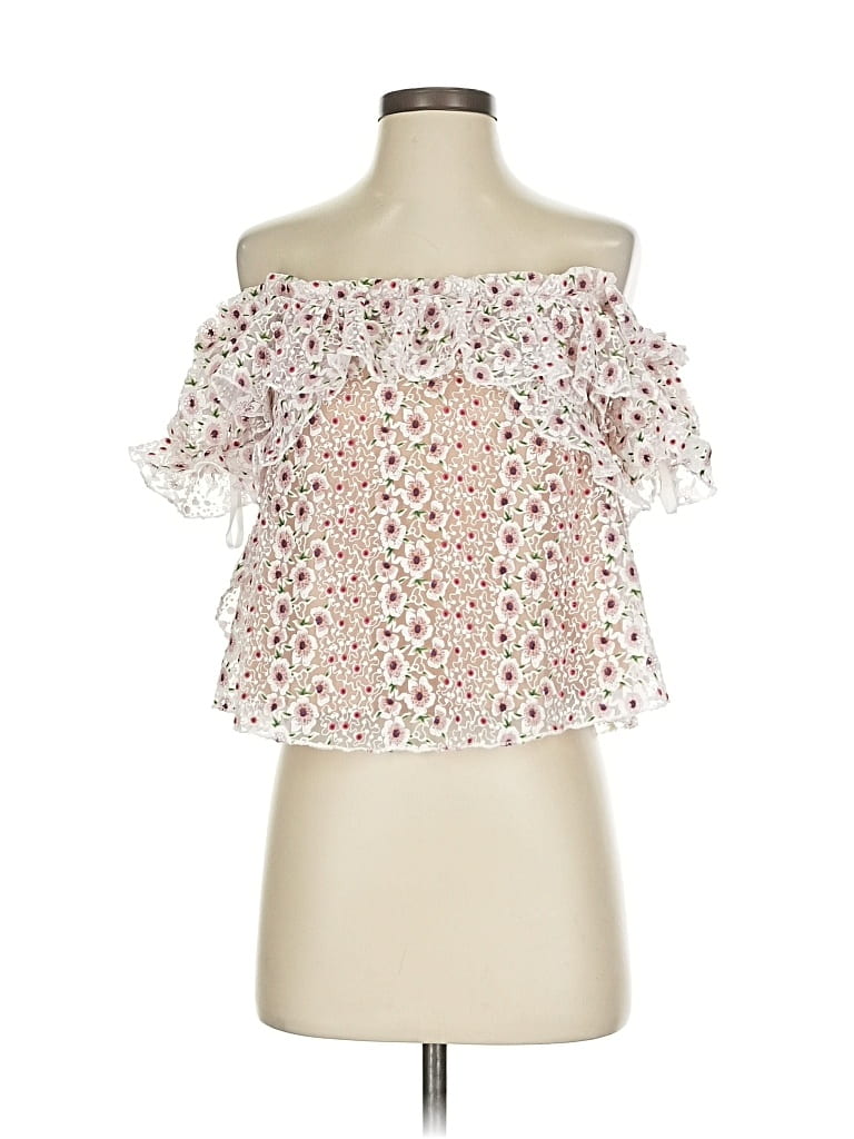 TULAROSA Pre-owned Tube Top Pink Strapless Neckline Tops