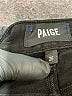 Paige Chevron-herringbone Black Jeans Size 26 waist - photo 7