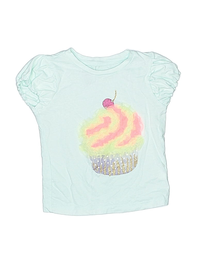 Pre-owned Baby Gap Kids' Short Sleeve T-shirt In Blue