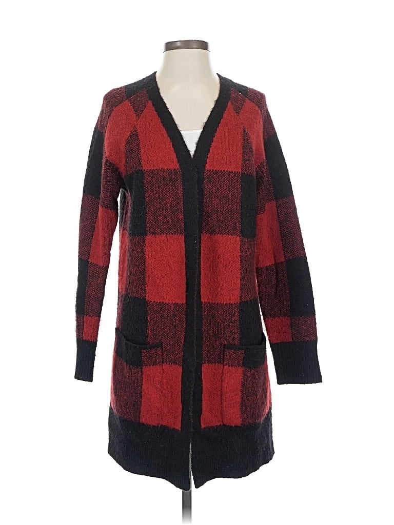 Pre-owned Lucky Brand Cardigan Sweater In Red