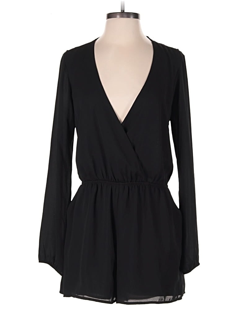 AQUA Pre-owned Romper In Black
