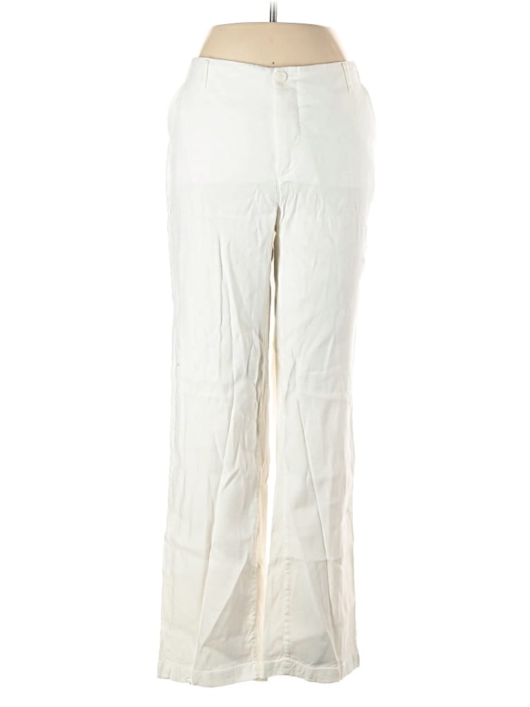 NYDJ Pre-owned Linen Pants In White