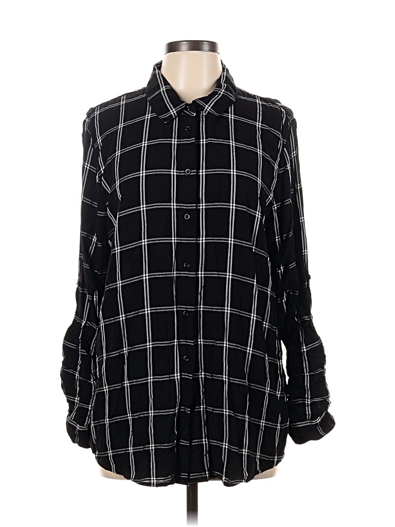CALVIN KLEIN Pre-owned Long Sleeve Button Down Shirt In Black