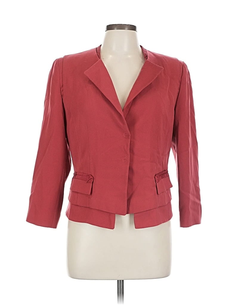 Pre-owned T Tahari Blazer Jacket In Red