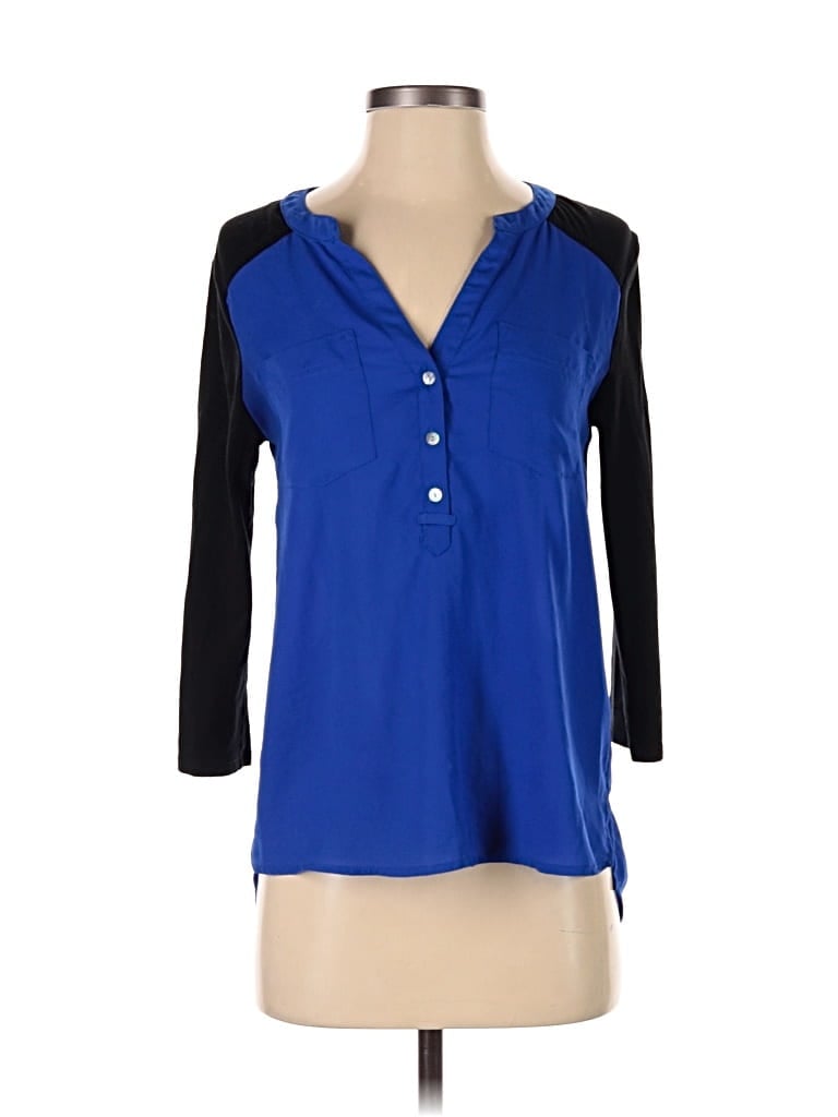 EXPRESS Pre-owned 3/4 Sleeve Blouse In Blue