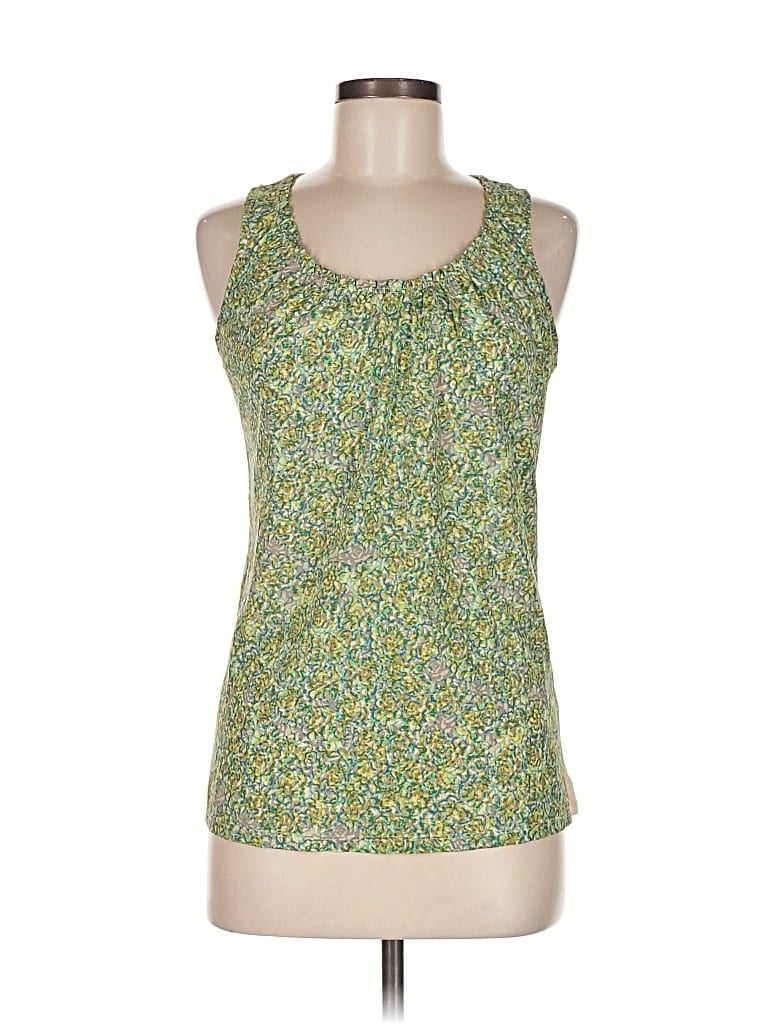 Pre-owned The Limited Sleeveless Top Green Halter Neckline Tops