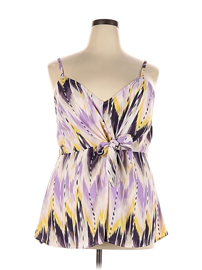 Pre-owned Torrid Sleeveless Blouse In Purple