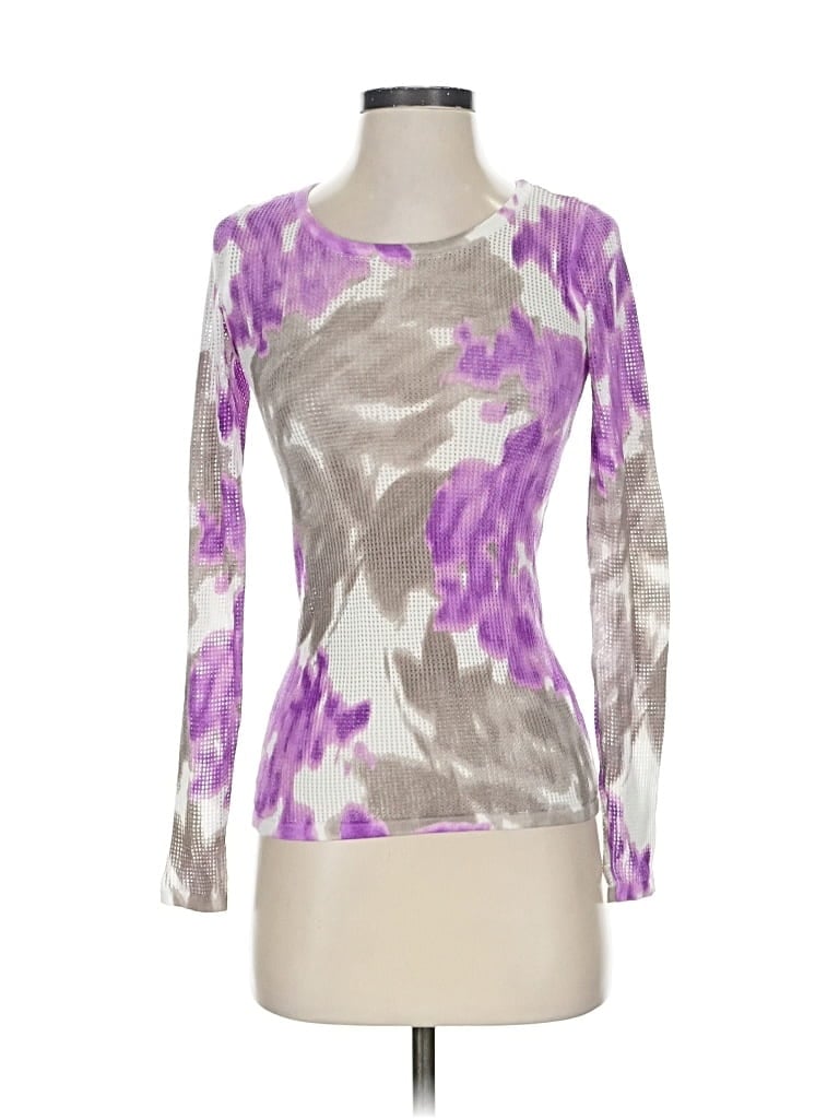 Pre-owned Inc International Concepts Long Sleeve T-shirt In Purple