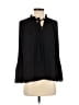 DKNY 100% Polyester Black 3/4 Sleeve Blouse Size S - photo 1