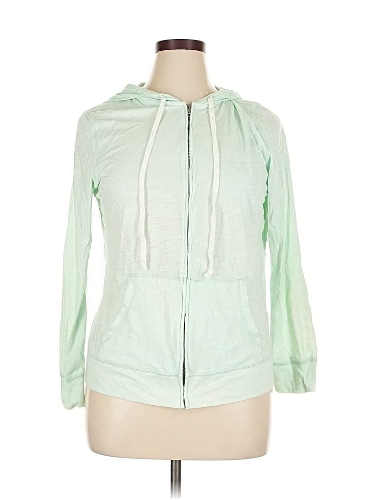 Pre-owned Old Navy Zip Up Hoodie In Green