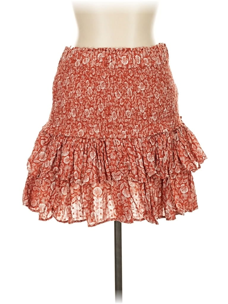 Pre-owned Ann Taylor Loft Casual Skirt In Orange