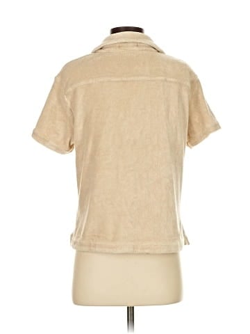 Frankies Bikinis Short Sleeve Button-Down Shirt (view 2)