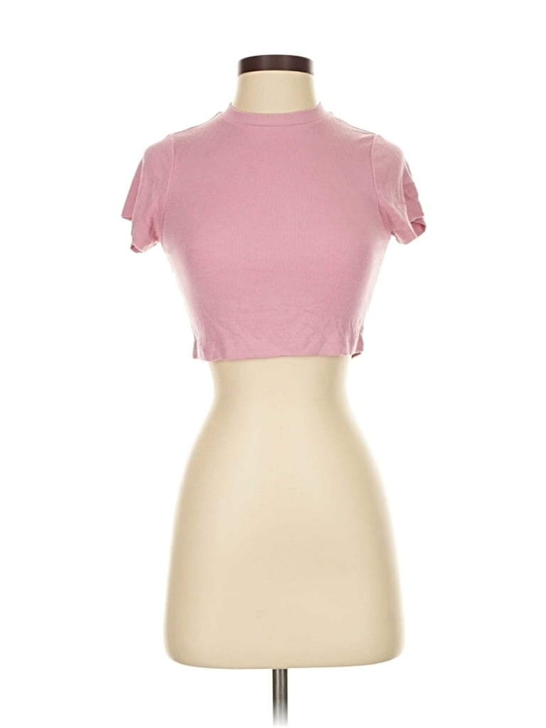 Pre-owned Set Active Short Sleeve T-shirt In Pink